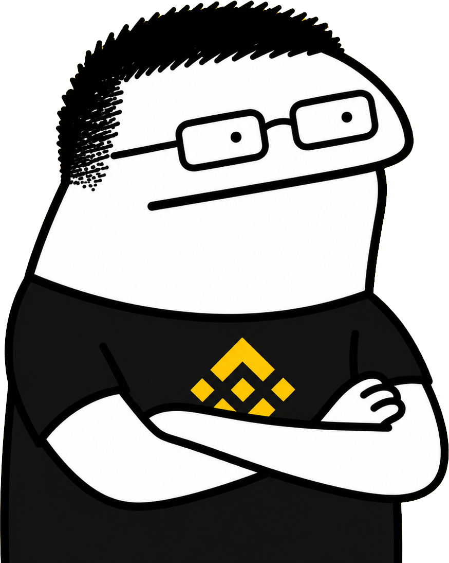 FLORKCZ mascot — white Flork stick figure with short dark CZ-style haircut, rectangular glasses, and black clothing